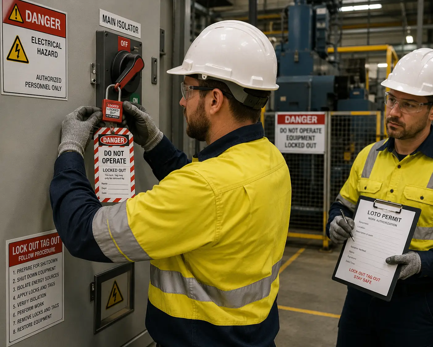 Inertia Training LOTO Lock Out Tag Out Non Accredited Real