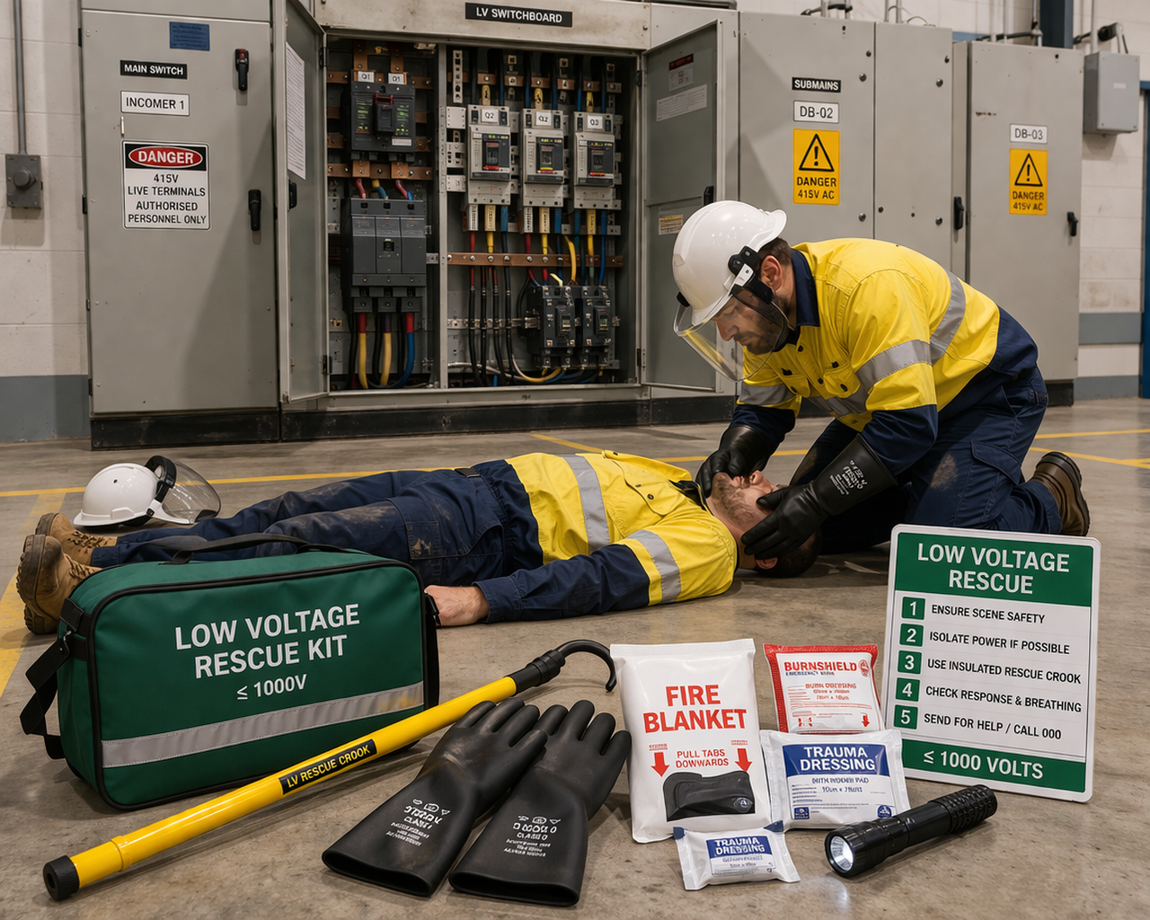 Inertia Training Low Volate Rescue Patient with LV Recue Kit 1