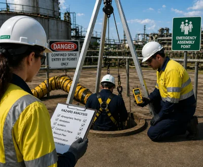 Enter Confined Space Gas Test Atmosphere
